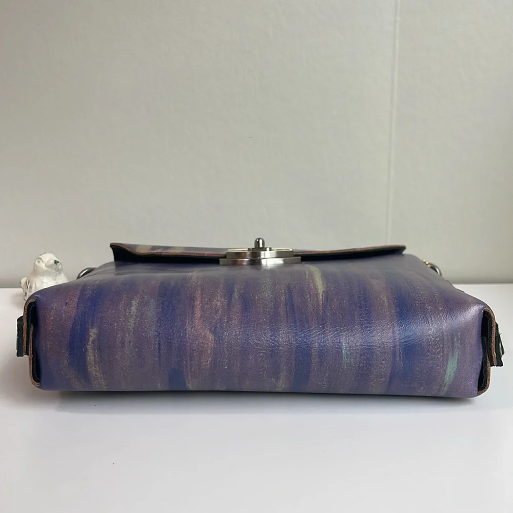 Jon Wye Leather Clutch Crossbody - Picture 12 of 17